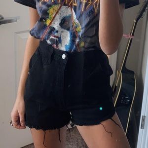 Vintage Rocky Mountain Jeans Black Cut-Off Shorts